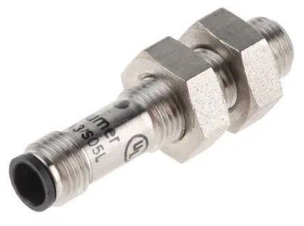Produktfoto 1 von Baumer M5 Induktiver Näherungssensor, Gewinderohr PnP / 100mA 1 mm, IP67 30 V dc