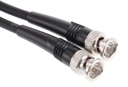 Produktfoto 1 von Radiall Cable Assembly Koaxialkabel Stecker, 75 Ω Stecker, 2 m, BNC / BNC, Schwarz