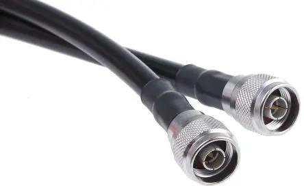Produktfoto 1 von Radiall Cable Assembly Koaxialkabel Stecker, 50 Ω Stecker, 2 m, Gerader Stecker / Typ N, Schwarz