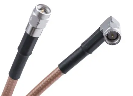 Produktfoto 1 von Radiall Cable Assembly Koaxialkabel Stecker, 50 Ω Stecker, 500 mm, SMA / SMA, Braun