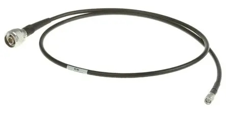 Produktfoto 1 von Radiall Cable Assembly Koaxialkabel Stecker, 50 Ω Stecker, 500 mm, Typ N / SMA, Schwarz