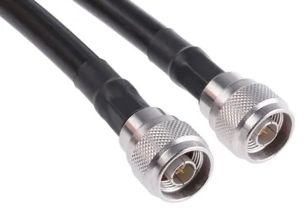 Produktfoto 1 von Radiall Cable Assembly Koaxialkabel Stecker, 50 Ω Stecker, 3 m, Typ N / Typ N, Schwarz