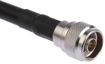 Produktfoto 1 von Radiall Cable Assembly Koaxialkabel Stecker, 50 Ω Stecker, 5 m, Typ N / Typ N, Schwarz
