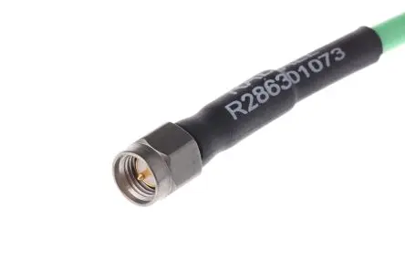 Produktfoto 1 von Radiall Cable Assembly Koaxialkabel Stecker, 50 Ω Stecker, 1 m, SMA / SMA, Grün
