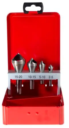 Produktfoto 1 von RS PRO HSS Kegelsenker Satz Ø 2mm, 90°