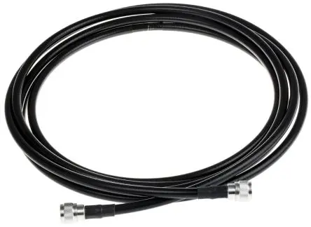 Produktfoto 1 von Radiall Cable Assembly Koaxialkabel Stecker, 50 Ω Stecker, 3 m, Typ N / Typ N, Schwarz