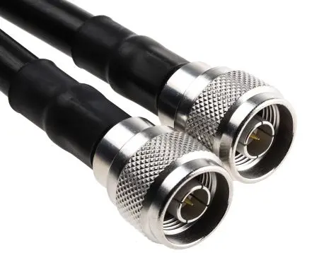 Produktfoto 1 von Radiall Cable Assembly Koaxialkabel Stecker, 50 Ω Stecker, 3 m, Typ N / Typ N, Schwarz