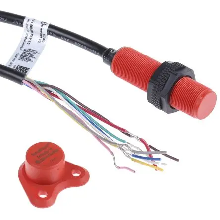 Produktfoto 1 von Guardmaster 440N RFID 3 m Kabel Berührungsloser Sicherheitsschalter 24V dc aus Kunststoff, 3 PNP / 1, Kodierschalter