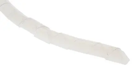 Produktfoto 1 von HellermannTyton SB Spiral-Kabelumwicklung / 10 mm Polytetrafluorethylen PTFE Natur, für Kabel-Ø 9 mm bis 100 mm, Länge 5