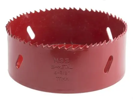 Produktfoto 1 von RS PRO, Ø 111 mm HSS Bohrer Holz, Kunststoff, Eisenhaltig, Nichteisenmetall 1-Stk. / Bohrtiefe 32 mm