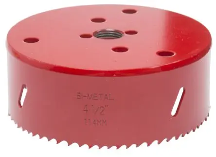 Produktfoto 1 von RS PRO, Ø 114 mm HSS Bohrer Eisenhaltig, Nichteisenmetall, Kunststoff, Holz 1-Stk. / Bohrtiefe 32 mm