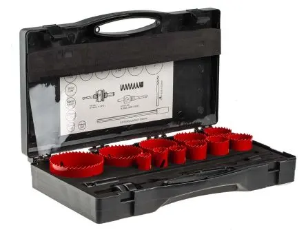 Produktfoto 1 von RS PRO, Ø 76 mm Bimetall Bohrer Zentrierbohrer inkl. 15-Stk.