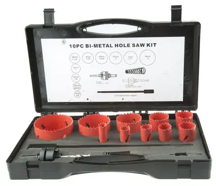 Produktfoto 1 von RS PRO, Ø 76 mm Bimetall Lochsäge Zentrierbohrer inkl. 13-Stk.