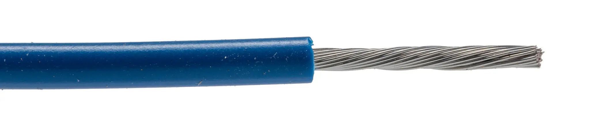 Produktfoto 1 von RS PRO Einzeladerleitung 1mm², 18AWG 100m Dunkelblau PVC isoliert Ø 2.8mm 32/0.2mm Litzen 2491X
