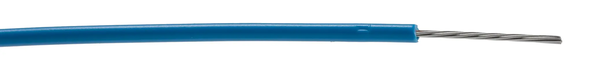 Produktfoto 1 von RS PRO Einzeladerleitung 24AWG, 24AWG 305m Blau PVC isoliert Ø 1.42mm 7/0.2mm Litzen UL1007