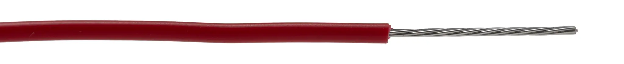Produktfoto 1 von RS PRO Einzeladerleitung 24AWG, 24AWG 305m Rot PVC isoliert Ø 1.42mm 7/0.2mm Litzen UL1007