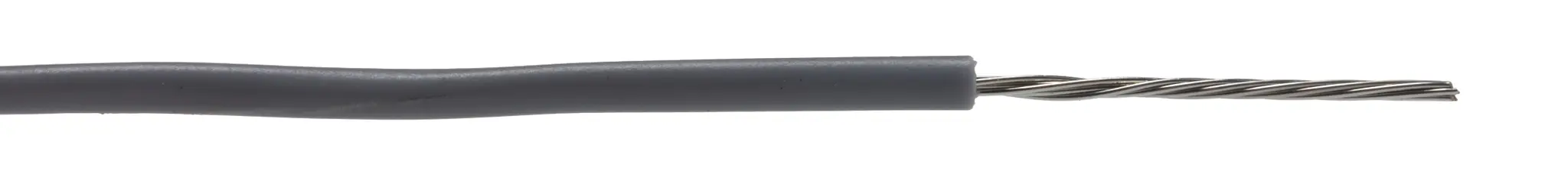 Produktfoto 1 von RS PRO Einzeladerleitung 24AWG, 24AWG 305m Grau PVC isoliert Ø 1.42mm 7/0.2mm Litzen UL1007