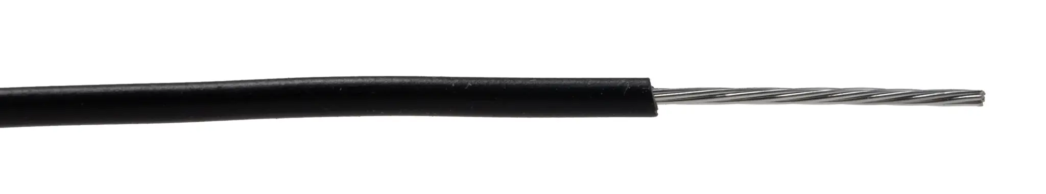 Produktfoto 1 von RS PRO Einzeladerleitung 22AWG, 22AWG 305m Schwarz PVC isoliert Ø 1.65mm 7/0.25mm Litzen UL1007