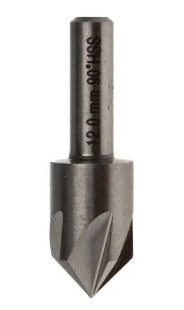 Produktfoto 1 von RS PRO HSS Bohrer Ø 12 mm, 5 Schneiden, 90 ° 1