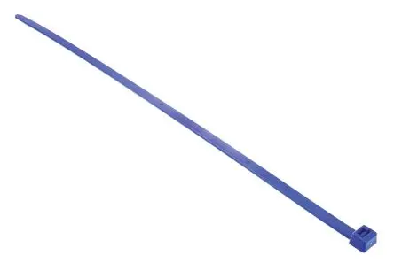 Produktfoto 1 von HellermannTyton T120R Nylon 66 Kabelbinder Blau 7,6 mm x 380mm, 100 Stück