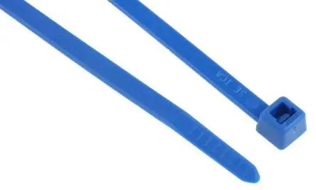 Produktfoto 1 von HellermannTyton T50R Nylon 6.6 Kabelbinder Nicht lösbar Blau 4.6mm x 200 mm
