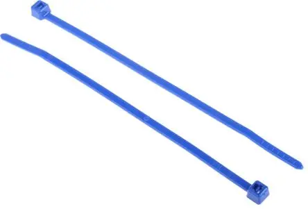 Produktfoto 1 von HellermannTyton T18R Nylon 6.6 Kabelbinder Nicht lösbar Blau 2.5mm x 100 mm