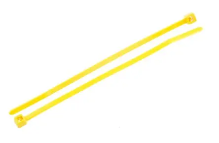 Produktfoto 1 von HellermannTyton T18R Nylon 6.6 Kabelbinder Nicht lösbar Gelb 2.5mm x 100 mm