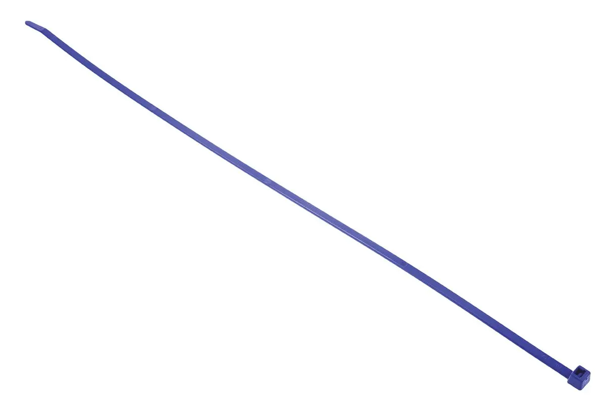 Produktfoto 1 von HellermannTyton T50L Nylon 6.6 Kabelbinder Nicht lösbar Blau 4.6 mm x 390 mm