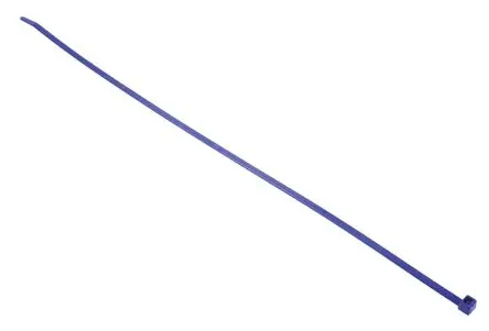Produktfoto 1 von HellermannTyton T50L Nylon 6.6 Kabelbinder Nicht lösbar Blau 4.6mm x 390 mm