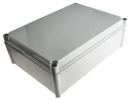 Produktfoto 1 von Fibox FEX; Gehäuse; Polycarbonat; Grau; IK08 IP54 Breite 278 mm Höhe 130 mm Länge 378 mm