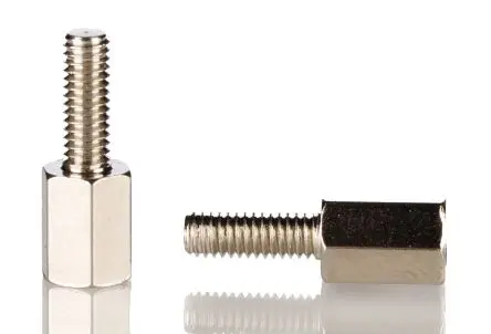Produktfoto 1 von RS PRO Abstandhalter, Länge 6 mm, Gewindelänge 8 mm, Messing, Sechskant M3 M3, 5 mm 2.5 mm