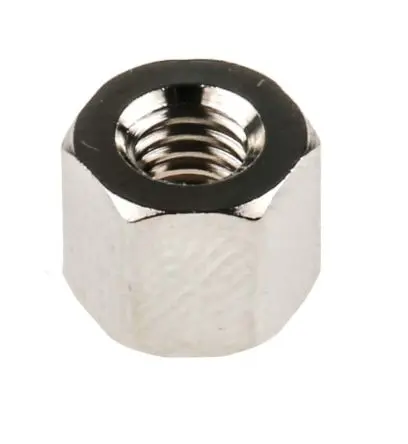 Produktfoto 1 von RS PRO Abstandhalter, Länge 6 mm, Messing, Sechskant M4 M4, 7 mm 6 mm