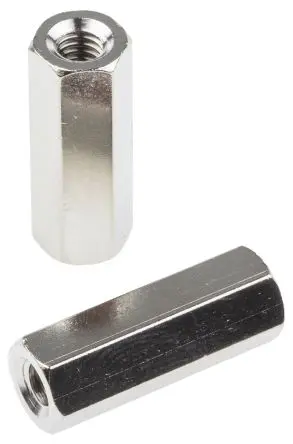 Produktfoto 1 von RS PRO Abstandhalter, Länge 20 mm, Messing, Sechskant M4 M4, 7 mm 20 mm