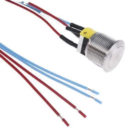 Produktfoto 1 von APEM AV Druckschalter Tastend Panel Ø 19.2 mm, 1-poliger Umschalter / 5A 250 V ac, IP65