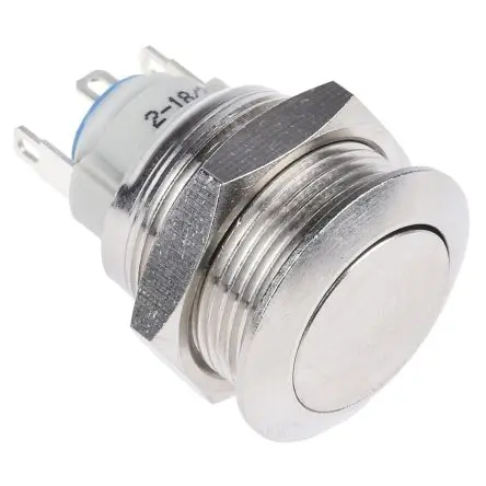 Produktfoto 1 von APEM AV Druckschalter Rastend Ø 19.2 mm / 2A, IP65