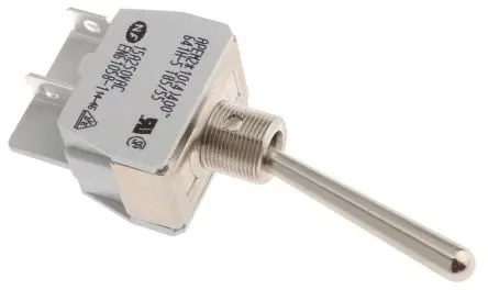 Produktfoto 1 von APEM Panel Kippschalter 2-poliger Wechsler, Ein-Aus, 24 V dc, 250 V ac, 10A, Lot