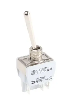 Produktfoto 1 von APEM Panel Kippschalter 2-poliger Wechsler, Ein-Ein, 24 V dc, 250 V ac, 10A, Lot