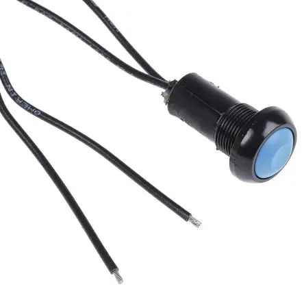 Produktfoto 1 von APEM IP Druckschalter Blau, Grün, Rot, Weiß, Gelb Tastend Panel Ø 13.6 mm, SPST / 5A 28 V dc, IP67
