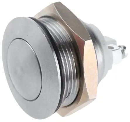 Produktfoto 1 von APEM AV Druckschalter Tastend Panel Ø 22 mm, SPST / 2A 48 V dc, IP65