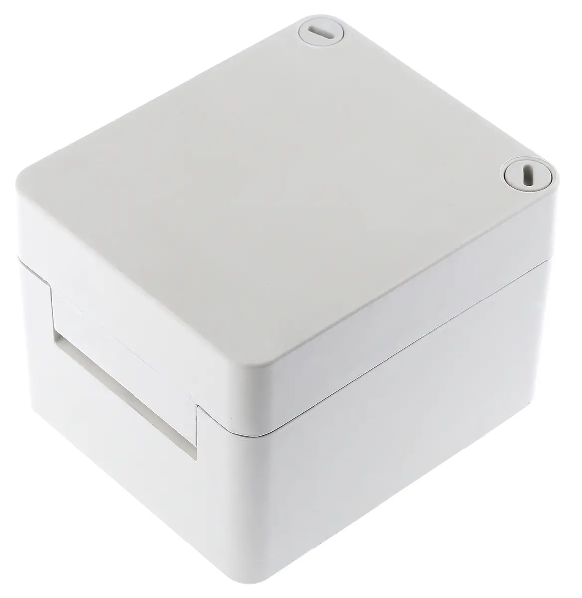 Produktfoto 1 von RS PRO GFK Wandanschlusskasten Grau IP66, HxBxT 100 mm, 120 mm x 140 mm