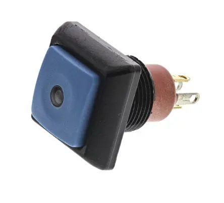 Produktfoto 1 von APEM IP Druckschalter Rot Beleuchtet Tastend Panel Ø 13.6 mm, SPST / 5A 50 V dc 48 V ac, IP67