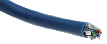 Produktfoto 1 von Multimedia Connect MMC Kat. 6 Ethernet-Kabel, 100 m, Blau Abgeschirmt Geschirmt, Aussen ø 5.6 mm Außen-ø ,