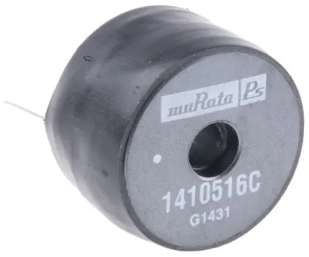 Produktfoto 1 von Murata Power Solutions 1400 Induktivität bedrahtet, 1 mH 30, 1.6 A, Radial / R-DC 460 mΩ, max. 1.4 MHz, Ø 25.6 mm, Ø 0.6