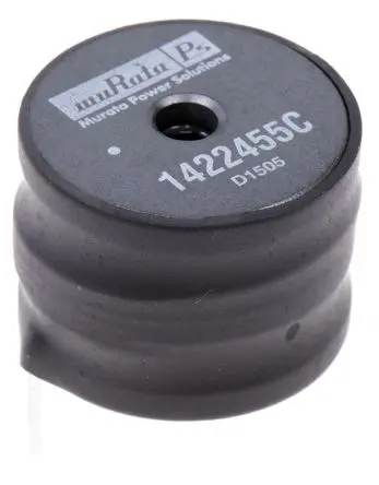 Produktfoto 1 von Murata Power Solutions 1400 Induktivität bedrahtet, 220 μH 30, 5.5 A, Radial / R-DC 62 mΩ, max. 2.2 MHz, Ø 32.1 mm, Ø