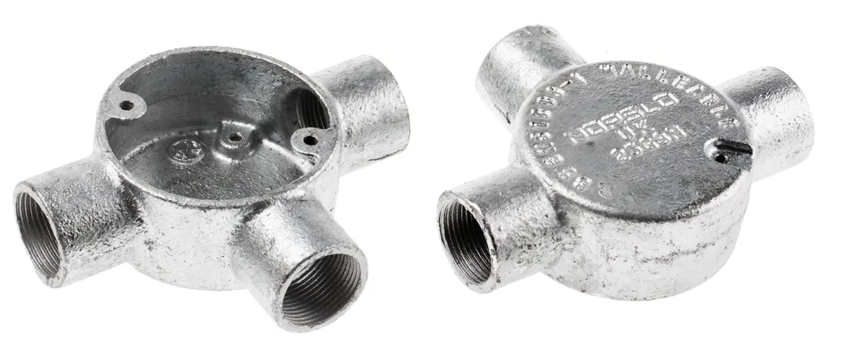 Produktfoto 1 von RS PRO Stahl Kabelrohr Befestigung Kabelrohr M4 25 mm Schwarz Galvanisiert-Finish