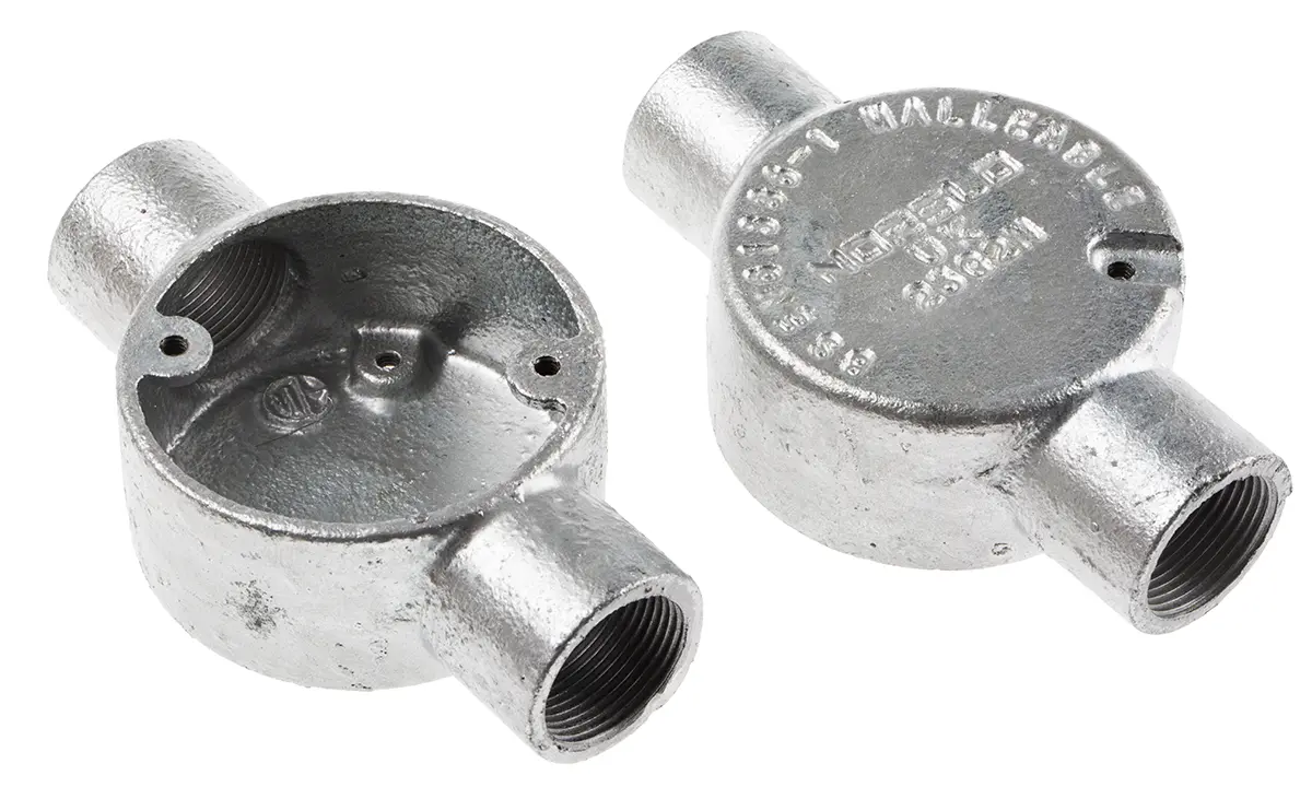 Produktfoto 1 von RS PRO Stahl Kabelrohr Befestigung Kabelrohr M4 25 mm Schwarz Galvanisiert-Finish