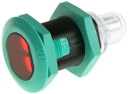 Produktfoto 1 von Pepperl + Fuchs GLV18 Zylinderförmig Optischer Sensor, Reflektierend, PnP Ausgang, M18-Gewinde