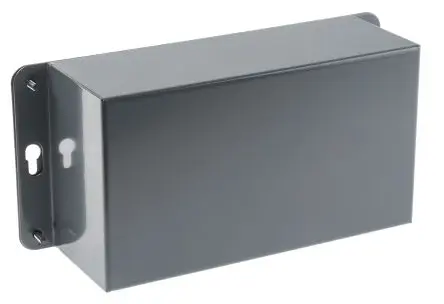 Produktfoto 1 von RS PRO, Schalengehäuse, Grau, Stahl kaltgewalzt 72 mm, 110 mm, 200 mm, FG5354