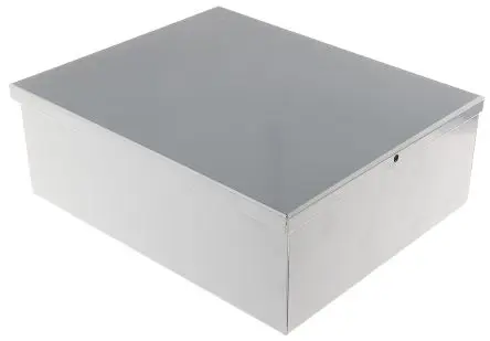 Produktfoto 1 von RS PRO EG5; Gehäuse; Stahl; Grau Breite 205 mm Höhe 89.2 mm Länge 249 mm