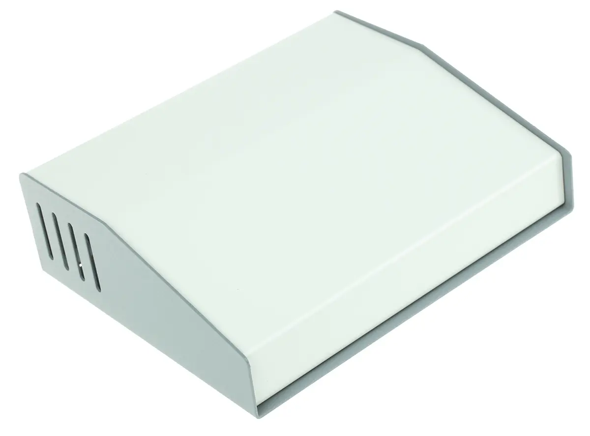 Produktfoto 1 von Hammond 515 Aluminium, Stahl Pultgehäuse Geneigte Front, Grau, 193 mm 58 mm, 159 mm